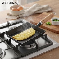 WeiLaiKeQi Cast Iron Japanese Omelette Pan Pan Uncoated Japanese Omelette Pan Pan PFOA Square Cast I