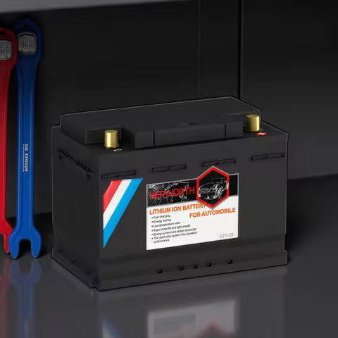 12V LiFePO4 Lithium Car Battery 70Ah 80Ah 100Ah 120Ah Jump Starter Battery Built in 200A BMS for Car