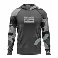 Peagic เสื้อตกปลาCamouflage Hoodieเสื้อยืดป้องกันแสงแดดตกปลาเสื้อผ้าBreathable Anti-UVชุดตกปลา