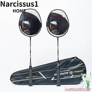 NARCISSUS Badminton Racket, T800 Strings Grips Full Carbon Fiber Racquet Carrying Bag, Professional 