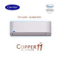 เครื่องปรับอากาศติดผนัง CARRIER COPPER11 INVERTER WIFI ขนาด 18,000 BTU (ไม่รวมติดตั้ง)