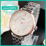 [พร้อมกล่อง] สต๊อกแน่น! FOSSIL ใหม่แบรนด์ชั้นนำนาฬิกาผู้หญิงแบรนด์หรูนาฬิกาทองสำหรับผู้หญิงแฟชั่นส่องสว่างสแตนเลสสุภาพสตรีนาฬิกาข้อมือ