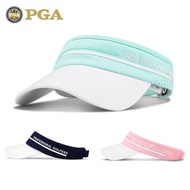 PGA อเมริกันหมวกกอล์ฟใหม่หมวกแก๊ปเล่นบอลสตรีไม่มีด้านบนหมวกกันแดดระบายอากาศหมวกด้านในดูดซับเหงื่อส่งเร็ว MALBON J.lindeberg Titleist