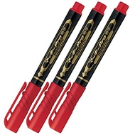 ZEBRA Oil-based marker Mackie Pro Fine Red, set of 3 YYSS10-R3-AZ