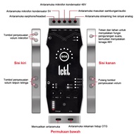ICKB so8 Gen 6 Mikropon Live Streaming Kartu Suara Bluetooth Kualiti Tinggi Mudah Alih Untuk Telefon
