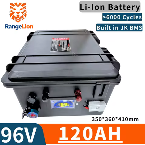 96V 120Ah Lightweight Design Lithium Ion Battery for Solar Energy Storage RV Vehicle Golf Cart - Rec