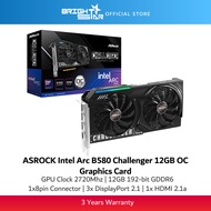 ASROCK Intel Arc B580 Challenger 12GB OC Graphics Card