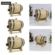 [CHiWANJi] 1L/1.5L/3L Oak Barrel for Wine And Whiskey, Brew Accessories with Stand