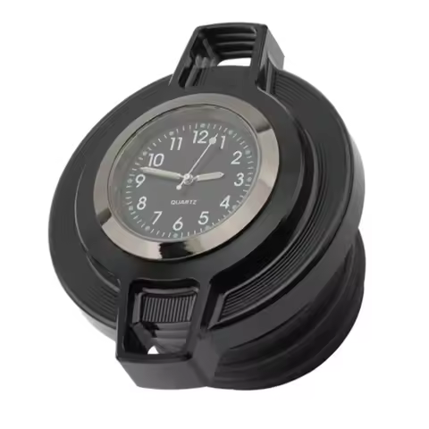 BB-Motorcycle Fuel Tank Cap With Clock For Sporster XL 883 1200 Road King 1996-2023 Oil Gas Caps