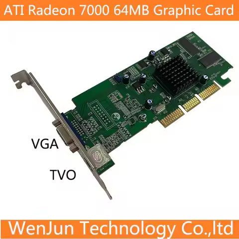High Quality Brand New ATI Radeon 7000 32MB 64MB VGA TVO AGP Video Graphic Card