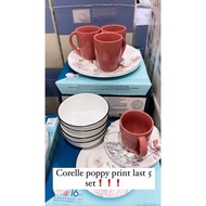 Corelle Poppy Print 16pcs