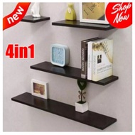 4in1(BLACK) Wall Shelf Home Decoration space savers hanging bookshelf