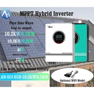 Anern 10.2KW 6.2KW Pure sine Wave Solar Inverters MPPT Solar Inverter Hybrid Inverter48V off grid In