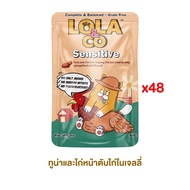 อาหารเปียกแมว Lola&CO โลล่าแอนด์โค อาหารเปียกแมว สุขภาพดี ขนาด 80 กรัม 1ลัง (4โหล)