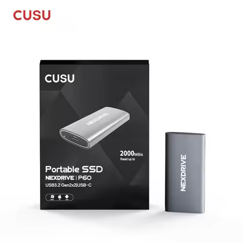 CUSU ssd 1 tb 512 gb Portable SSD External Drive 20Gbps USB 3.2 Gen2x2 Type C Solid StateHard Disk s