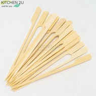 【Ready Stock】Bamboo BBQ Skewer Wooden Stick / 15cm Oden Stick Skewer /  Fruit Wooden Natural Bamboo 