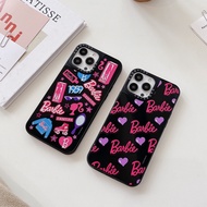 Casetify Barbie Sticker Mirror Case For IPhone 15 Pro Max 15 Plus Silicone Casing SE XR XS X Max PC Hard Shockproof High Quality Cover