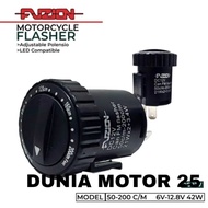 Round fuzion flasher, outer adjustment, can be adjusted to 200 speed, imported 12 volt dc current, s