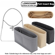 Felt insert bag Fits For LONGCHAMP ROSEAU M HOBO Bag Liner Organizer Cosmetic Bags Makeup Handbag Bag in Bag