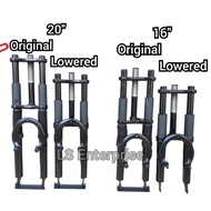 20" 16" Double Fork Lowered / Suspension 16inch Fork Fork Rigid