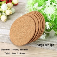 Cork Coaster Cork Pan Teflon Hot Plate 19cm x 1cm Table Mat Coaster