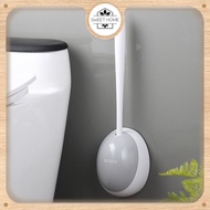 ECOCO Wall-mounted toilet brush - Toilet brush Bathroom cleaner flexible silicone toilet brush