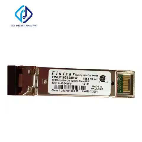 Finisar FWLF163128HW 1554.94NM 125M-2.67G-D7-120KM-SM-ESFP Optical Fiber Transceiver