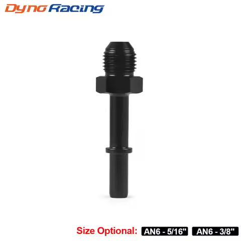 Quick Connect AN6 6AN AN-6 AN6 To 5/16" AN6 To 3/8" Male EFI Fuel Line Rail Adapter Black