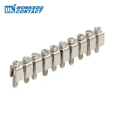 20Pcs FBI10-6 Fixed Bridge 2/3/4/10 Contact For UK2.5B UK5N UKK/UKKB5 Connector FBI 10-6 DIN Rail Te