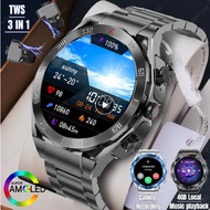 2024 New AMOLED Smart Watch Men Women Bluetooth Call 4GB Local Music Playback HD Recording Waterproof Smartwatch For Android iOS