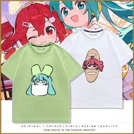 YT2 kasane teto cartoon T-shirt Hatsune Miku cute anime short sleevetop YT2