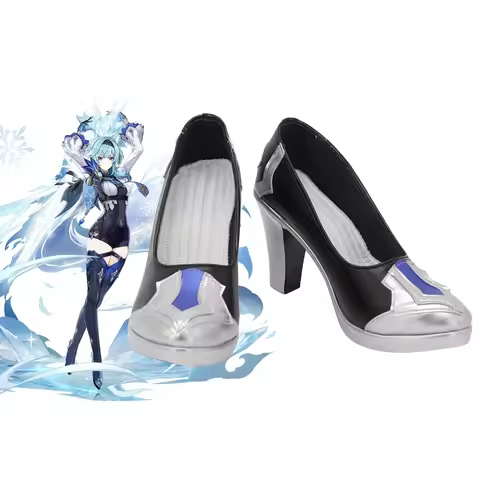 Genshin Impact Stunning Eula Lawrence Cosplay Shoes High Heel Boots Custom Made