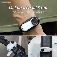 Sunnylife สายรัดข้อมือ ซิลิโคน Insta360 GO 3 Camera Strap Silicone Protective Cover Drone Mount Wristband Backpack Stripe Bicycle Strap Cat Collar for Insta360 GO 3