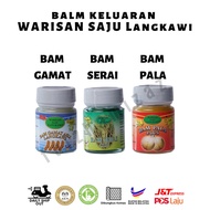 Bam Gamat Bam Serai Bam Pala Gamat Balm Balsem Ointment Gamat Langkawi Minyak Gamat Asli Langkawi Mi