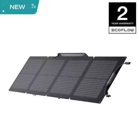 ECOFLOW Portable Solar Panel, Foldable with Carry Case, High 23% Efficiency, IP68 Water & Dustproof 