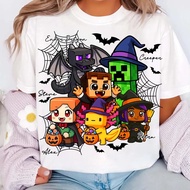 T-shirt Halloween gamer, kawan gamer T-shirt Halloween, T-shirt permainan yang menakutkan, T-shirt k