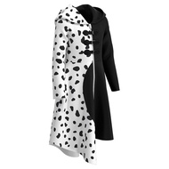 Children's Cosplay Girls Cruella Black Spots dressed in party Halloween costume carnival dress