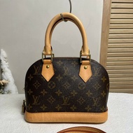 LV ALMA BB 老花貝殼包 手提包肩背包