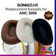 SonicGear Airphone ANC 3000 / ANC3000 Replacement Velvet Velour Earpad Earmuff Cushion Ear Pads