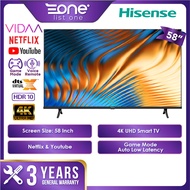 Hisense 58 Inch 4K UHD Smart TV 58A6100H | Netflix & Youtube | Game Mode | Voice Remote