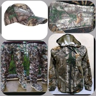 setelan camo realtree bahan impor
