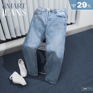 TORANO Men's basic regularfit Jeans with logo embroidered on the watch pocket, super durable and non