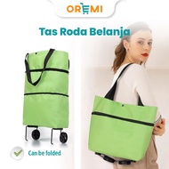 Shopping Bag Push Folding Wheel Trolley Bag Shopping Trolley Bag Eco-Friendly Trolley Bag Folding Wheel Shopping Bag