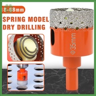 1PC 18-68mm Diamond Brazed Core Dry Drill Bit for Porcelain Tiles Marble Glass Granite Hole Cup Saw 