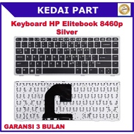 HP Elitebook 8460p 8460 8410 8410w 8460w 8470p 8470w 8410p 8470B Silver Keyboard