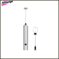 MHW-3BOMBER Dual Whisk Electric Frother Type-C Rechargeable Handheld Foam Maker for Latte Cappuccino