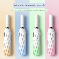 payung lipat Payung gradien automatik, payung lipat, payung dua guna berkualiti tinggi, payung iklan