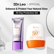 Dr.Leo All-Day Protection Set Multi-Effect Isolation Cream Face Primer Moisturize +Ultra Light Sunsc