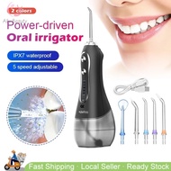 🇸🇬 Water Flosser for Teeth Cordless IPX7 Waterproof Dental Oral Irrigator with 5 Modes 6 Replaceable