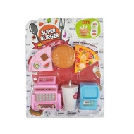 MINI NEWEST SERIES SUPER BURGER TOY / KIDS PRETEND PLAY BURGER TOY SET